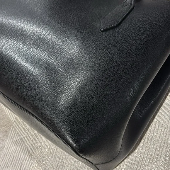 Kate Spade Black Leather Harper Satchel Crossbody Purse - Picture 9 of 16